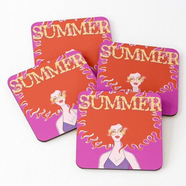 Item preview, Summer big red sunshine hair fashion girl designed and sold by PG Illustration.