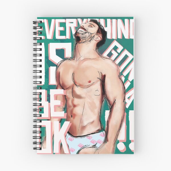 Item preview, Everything Is Going To Be Okay! Gay Male  Art Print designed and sold by jcastanedaBKLN.