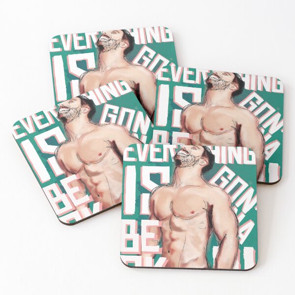 Item preview, Everything Is Going To Be Okay! Gay Male  Art Print designed and sold by jcastanedaBKLN.