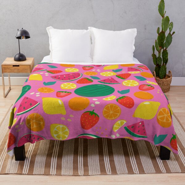 Item preview, Fruit Summer Pattern Pink Background designed and sold by tlemskaya.