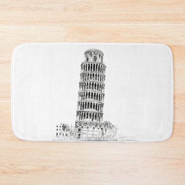 Item preview, Pisa Tower stencil drawing designed and sold by mattpanta.