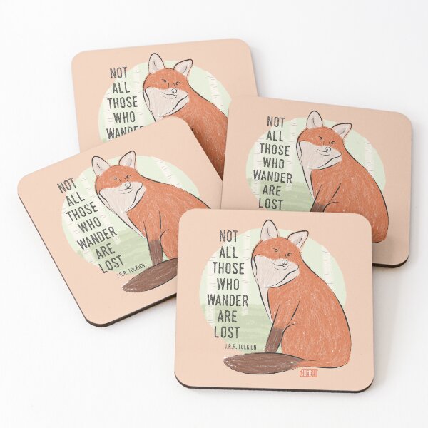 Item preview, Not All Those Who Wander Are Lost by J.R.R. Tolkien | Fox Illustration #2 designed and sold by joabit-draws.