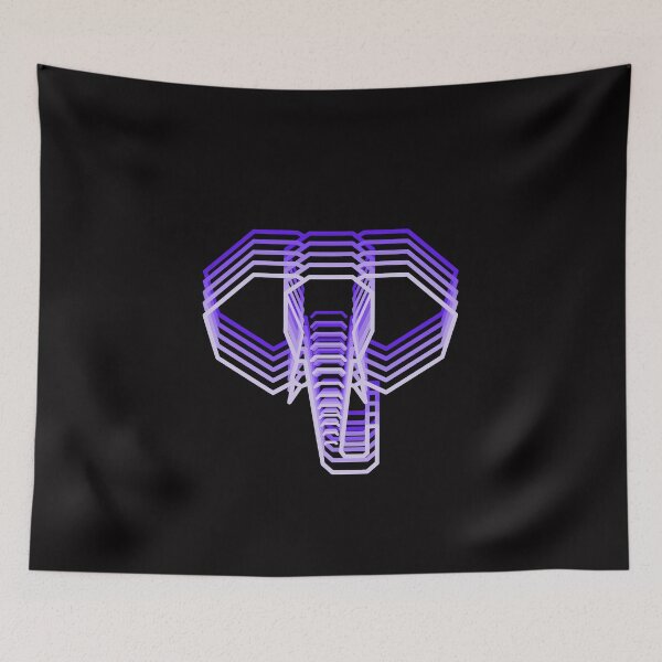 Item preview, Purple Violet Indigo Rainbow Elephant Pet Funny Happy Sarcastic Cute Inspirational Spiritual Animal Birthday Gift designed and sold by EpsilonEridani.