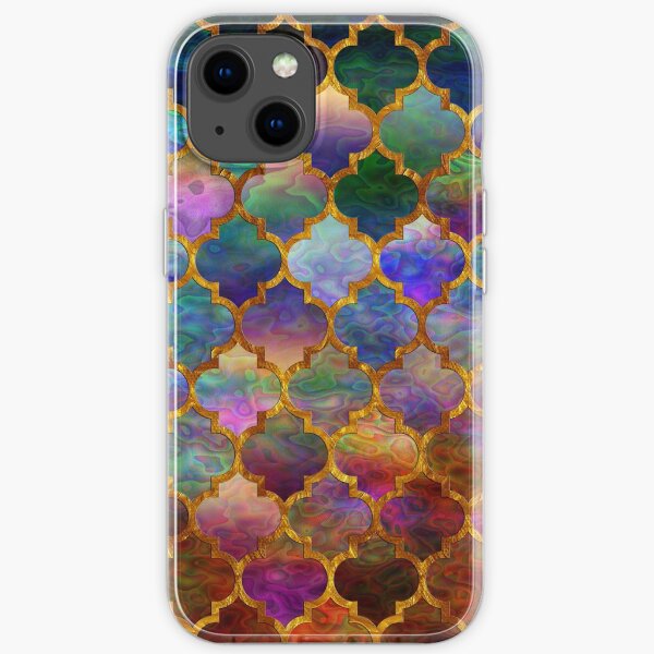 Arabic moroccan mosaic pattern iPhone Soft Case
