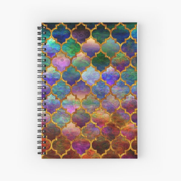 Arabic moroccan mosaic pattern Spiral Notebook