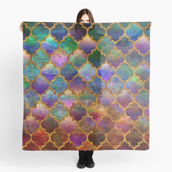 Arabic moroccan mosaic pattern Scarf