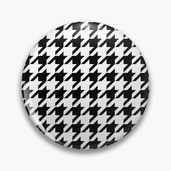 Item preview, houndstooth david jones black and white pattern designed and sold by MilkAnna.