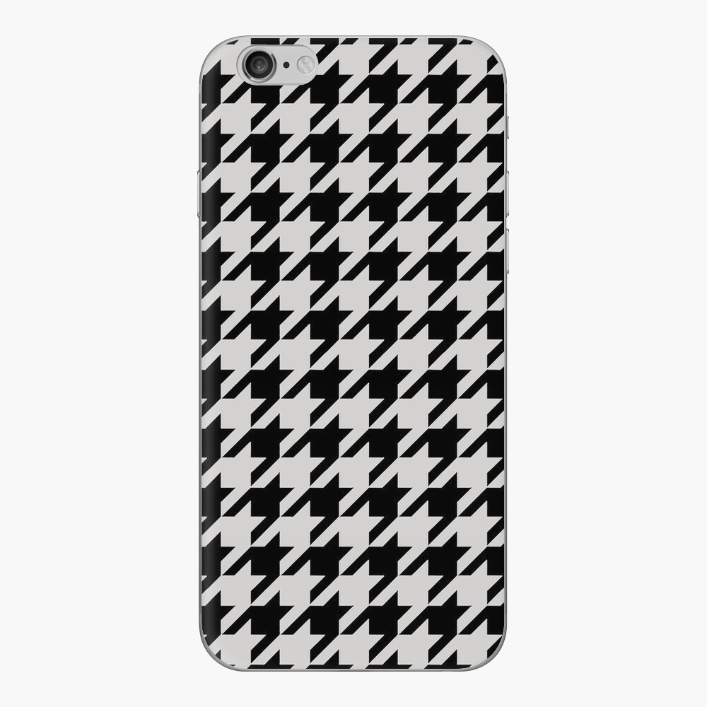 houndstooth david jones black and white pattern iPhone Wallet for