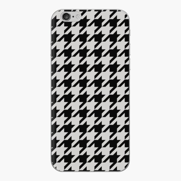 houndstooth david jones black and white pattern iPhone Wallet for