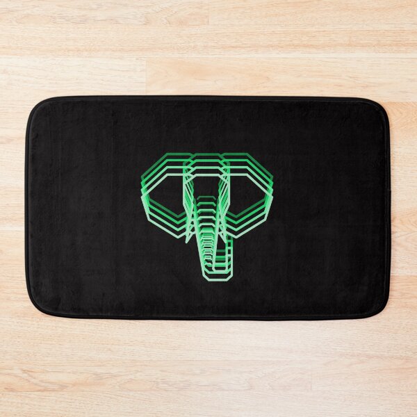 Item preview, Green Emerald Jade Neon Rainbow Elephant Pet Funny Happy Sarcastic Cute Inspirational Spiritual Animal Birthday Gift designed and sold by EpsilonEridani.