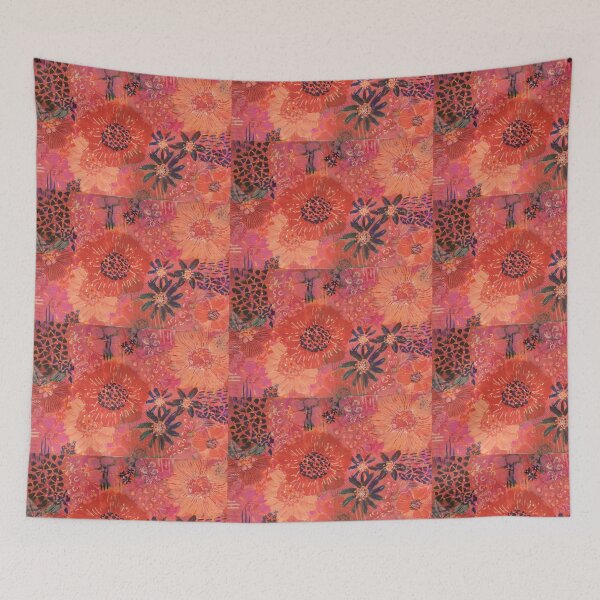 Item preview, Rich, Red and Ravishing -florals designed and sold by Bright Ink  Studios.