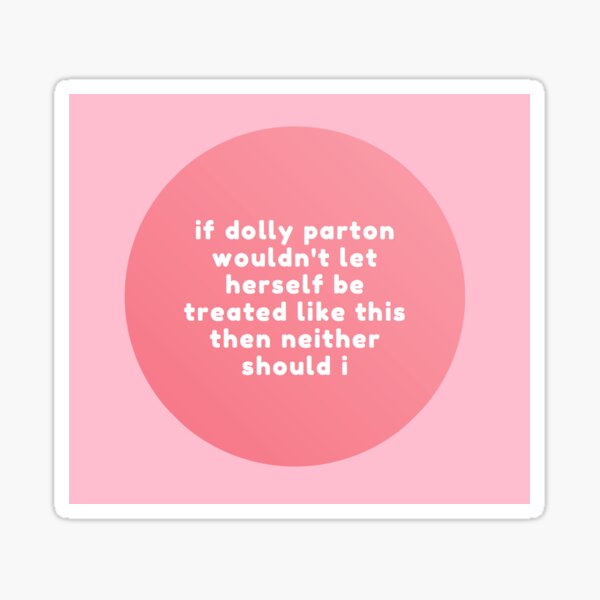 live like dolly Sticker