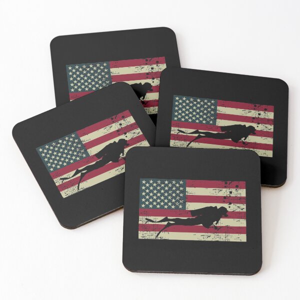 Item preview, American Flag Scuba Diving Distressed Patriotic Divers Design designed and sold by tshirtexpressiv.