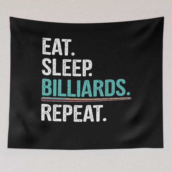 Item preview, Eat Sleep Billiards Repeat Shooting Pool designed and sold by tshirtexpressiv.