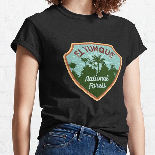 Vista previa del artículo con la obra «El Yunque National Forest shirt, sticker, gift (III)», diseñado y vendido por ginkgotees.