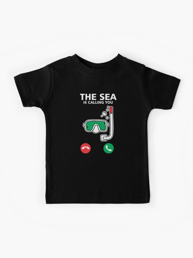 Scuba Divers The Sea Is Calling Funny Diving Design