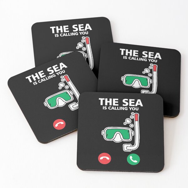 Item preview, Scuba Divers The Sea Is Calling Funny Diving Design designed and sold by tshirtexpressiv.