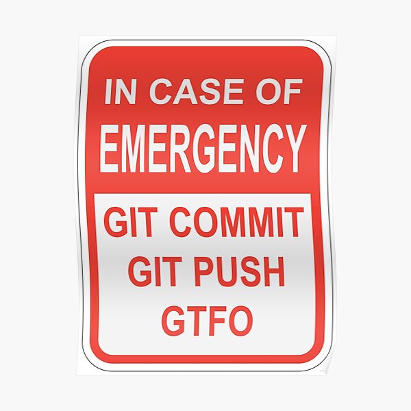 Git Emergency Poster