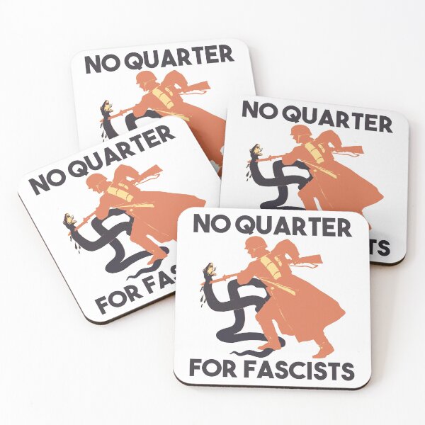 Item preview, No Quarter For Fascists designed and sold by RadicalPrintsByCas.