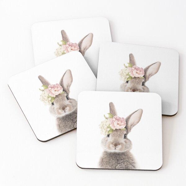 Item preview, Peek-a-boo Floral Bunny designed and sold by Lila & Lola.