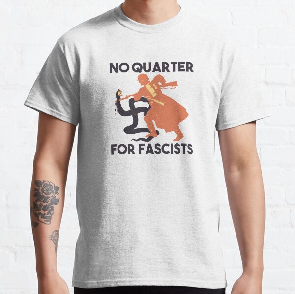 Vista previa del artículo con la obra «No hay barrio para los fascistas», diseñado y vendido por KulakPosting.