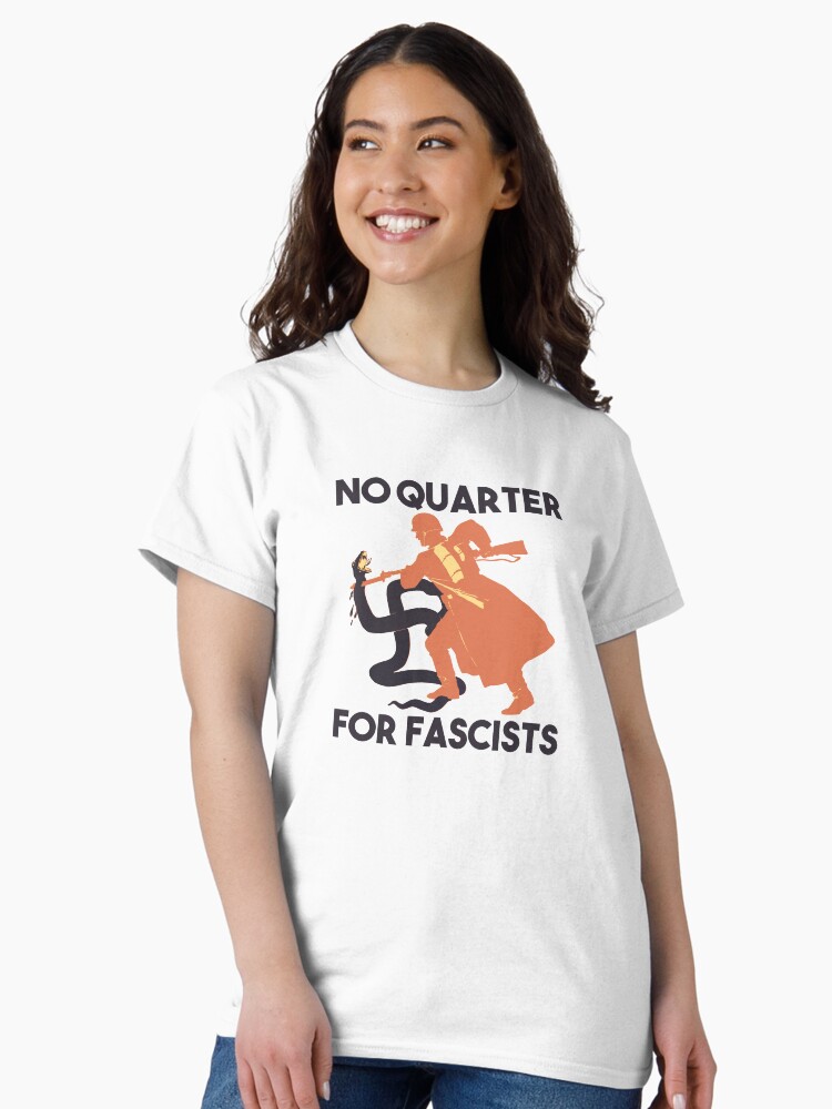 Thumbnail 2 von 7, Classic T-Shirt, Kein Viertel für Faschisten designt und verkauft von KulakPosting.