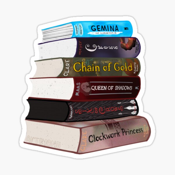 Item preview, YA novel stack designed and sold by artbyomii.