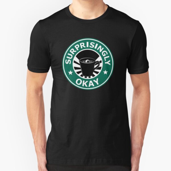 Sherlock's Coffee (Surprisingly Okay) Slim Fit T-Shirt