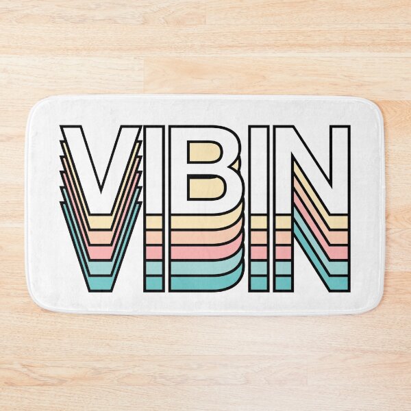 Item preview, Vibin Retro Aesthetic Modern Mood Typography version 2 designed and sold by Fashionmonger.
