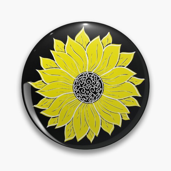 Item preview, Sunflower Abstract with a Black Outline designed and sold by FloWynn.