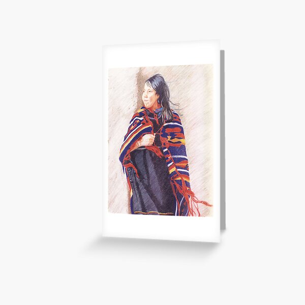 Navaho Girl Greeting Card
