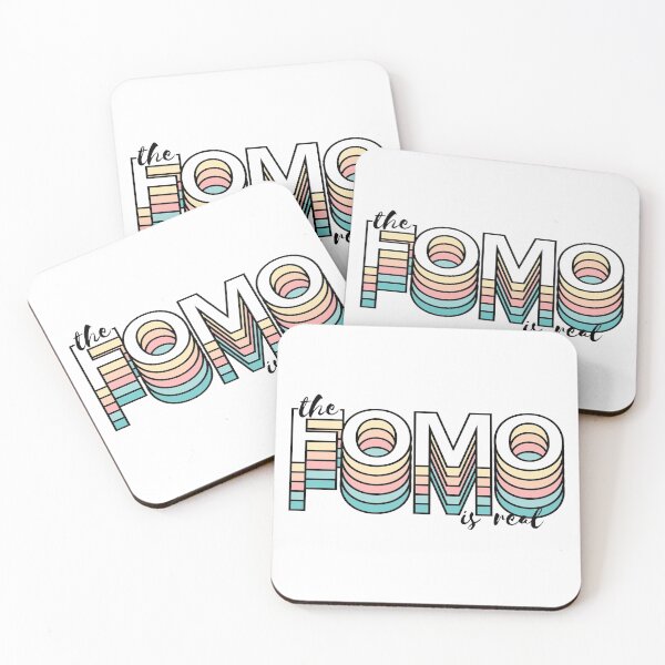 Item preview, The Fomo is Real Pastel Retro Aesthetic Modern Mood Typography designed and sold by Fashionmonger.