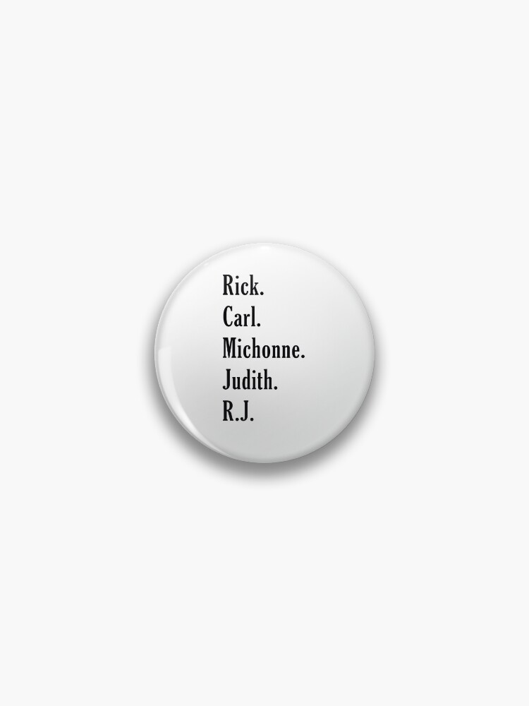 Set of 3 The Walking Dead Carl Rick Judith Grimes Pin back Buttons 1.25" TWD Set of 3 The Walking Dead Carl Rick Judith Grimes Pin back Buttons 1.25" TWD