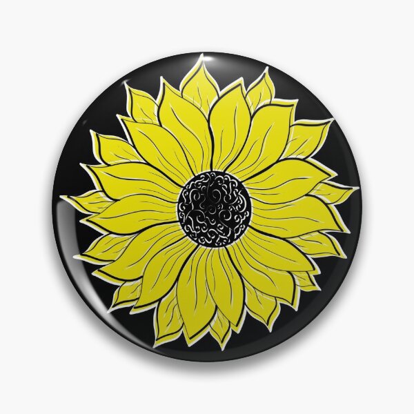 Item preview, Sunflower Abstract with a White Outline designed and sold by FloWynn.
