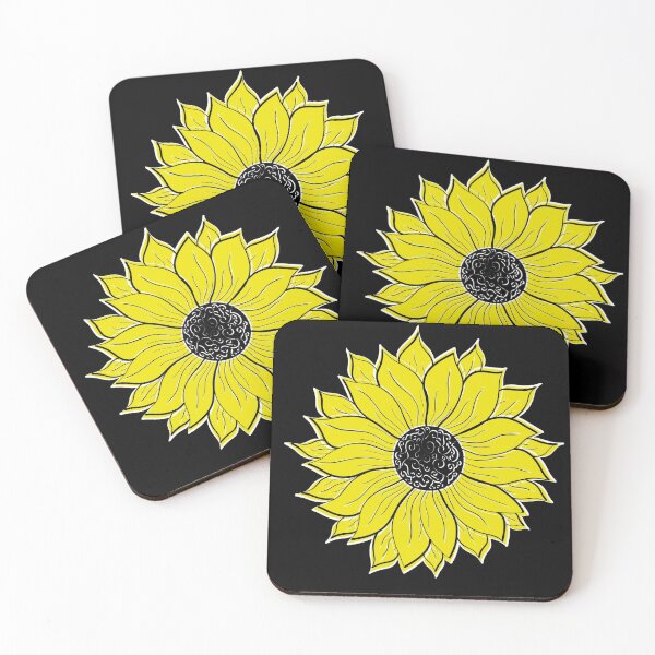 Item preview, Sunflower Abstract with a White Outline designed and sold by FloWynn.