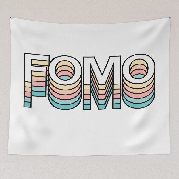 Item preview, Fomo Pastel Retro Aesthetic Modern Mood Typography designed and sold by Fashionmonger.