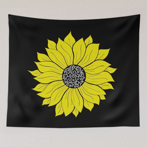 Item preview, Sunflower White Swirl designed and sold by FloWynn.