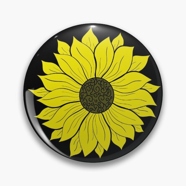 Item preview, Sunflower Black Swirl designed and sold by FloWynn.