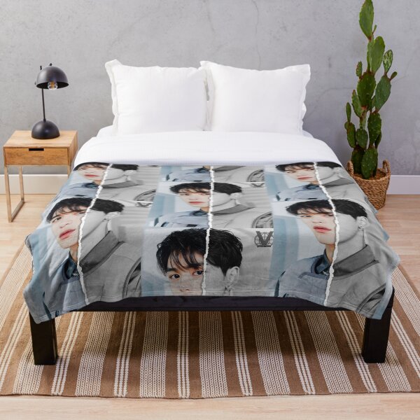 NCT Lucas (Divided Photo) Throw Blanket