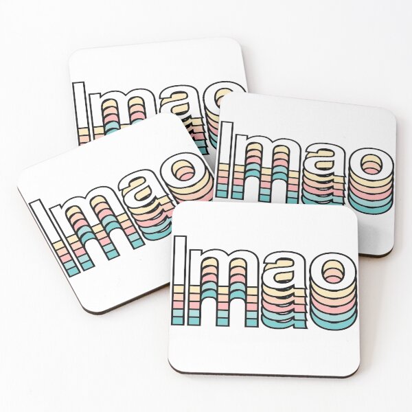 Item preview, Lmao Pastel Retro Aesthetic Modern Typography designed and sold by Fashionmonger.