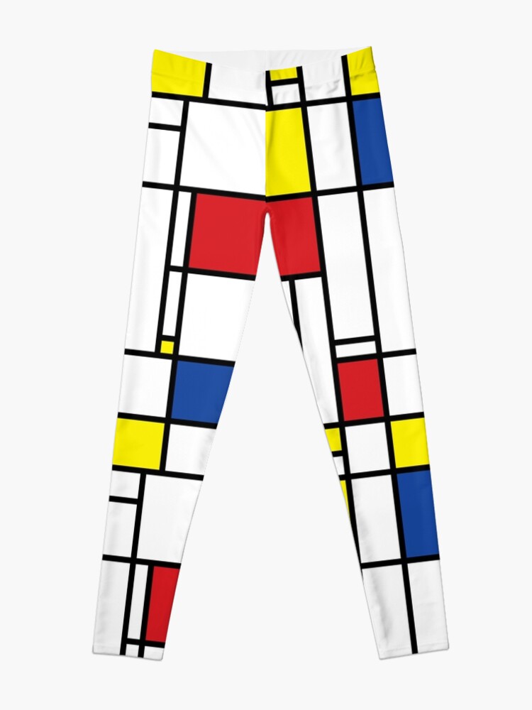 Alternate view of Mondrian Minimalist De Stijl Modern Art © fatfatin Leggings