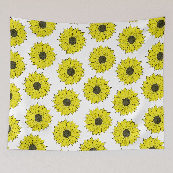 Item preview, Sunflower Pattern On White designed and sold by FloWynn.
