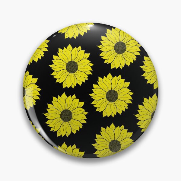 Item preview, Sunflower Pattern On Black designed and sold by FloWynn.