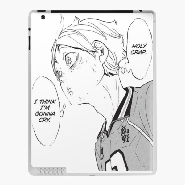 Suga I Think Im Gonna Cry Haikyuu Manga Cap Ipad Case And Skin By Joojlia Redbubble 7634