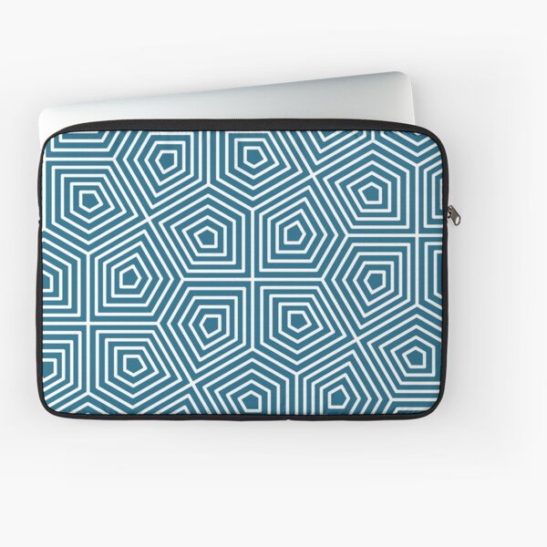 Cairo Pentagonal Tiling Blue White Laptop Sleeve