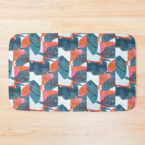 Item preview, Blue and Orange Leaves designed and sold by Janicke Johansen.