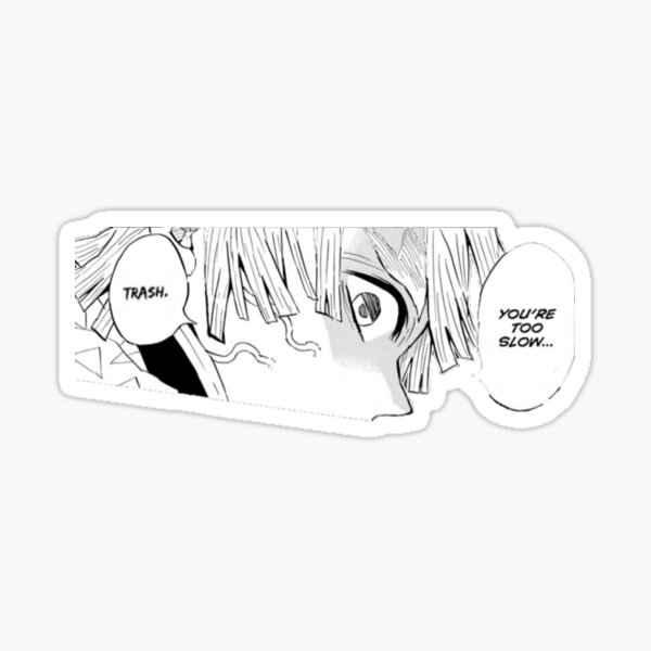 Casquette Zenitsu Demon Slayer Manga Sticker