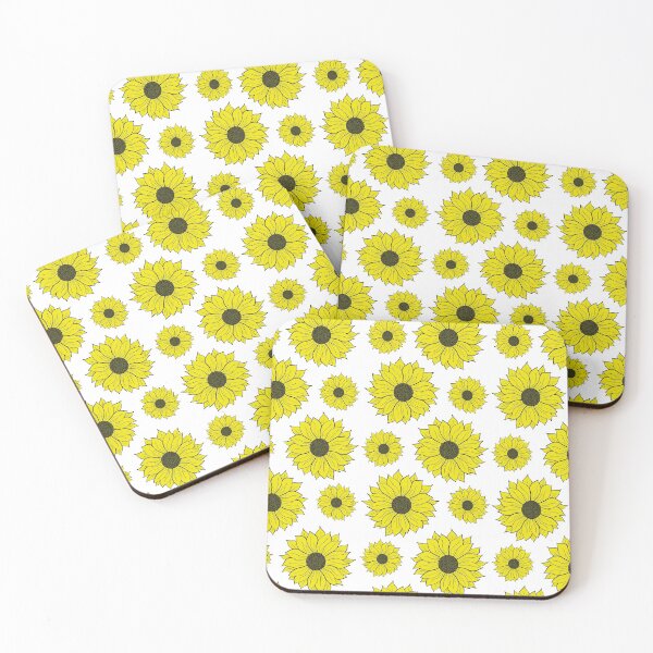 Item preview, Double Sunflower Pattern On White designed and sold by FloWynn.