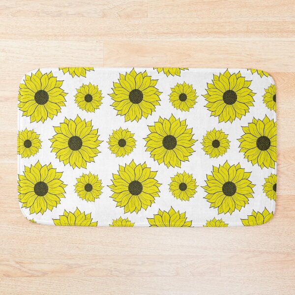 Item preview, Double Sunflower Pattern On White designed and sold by FloWynn.