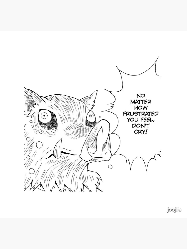 Inosuke Crying Demon Slayer Manga Cap Tote Bag By Joojlia Redbubble
